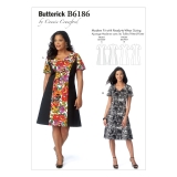 Butterick-64... Butterick Ladies Easy Sewing Pattern 6449 Princess Seam Dresses 