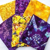 Fox Family Lilac Polycotton Printed Novelty Craft Bunting Patchwork fabric 